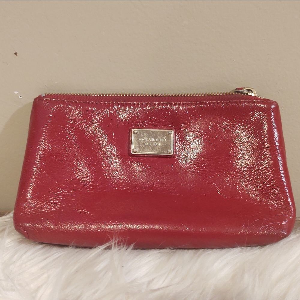 Michael Kors | Small Red Pouch Clutch Bag